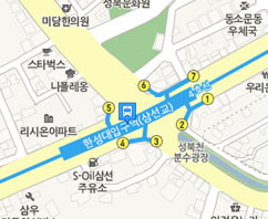 4호선 한성대 입구역 6번출구 지도